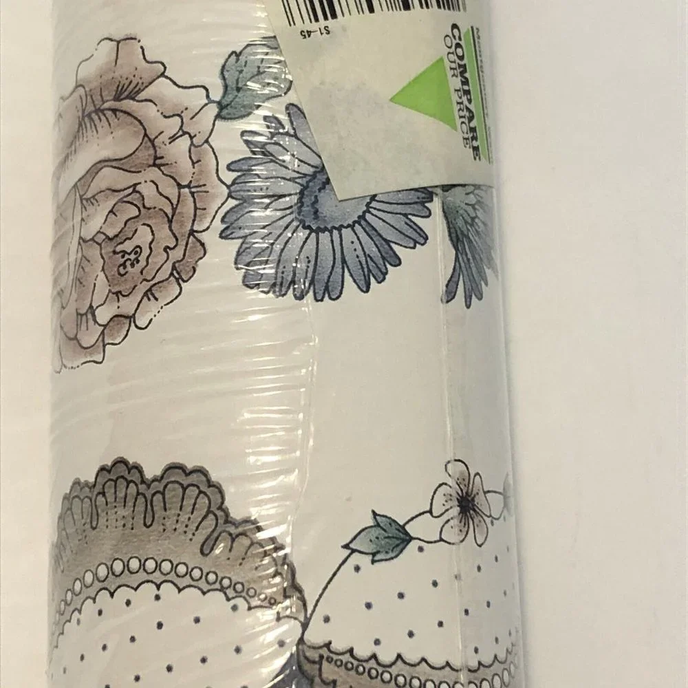 Vintage Montgomery Ward Floral Wallpaper Border Roll Sealed Made In USA 5 Yards
